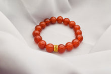 Load image into Gallery viewer, Red Carnelian with golden accent
