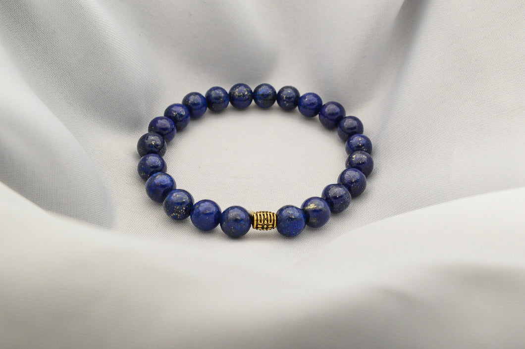 Lapis Lazuli with golden accent