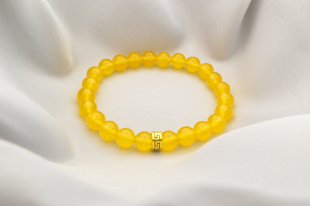 Yellow Jade with golden accent